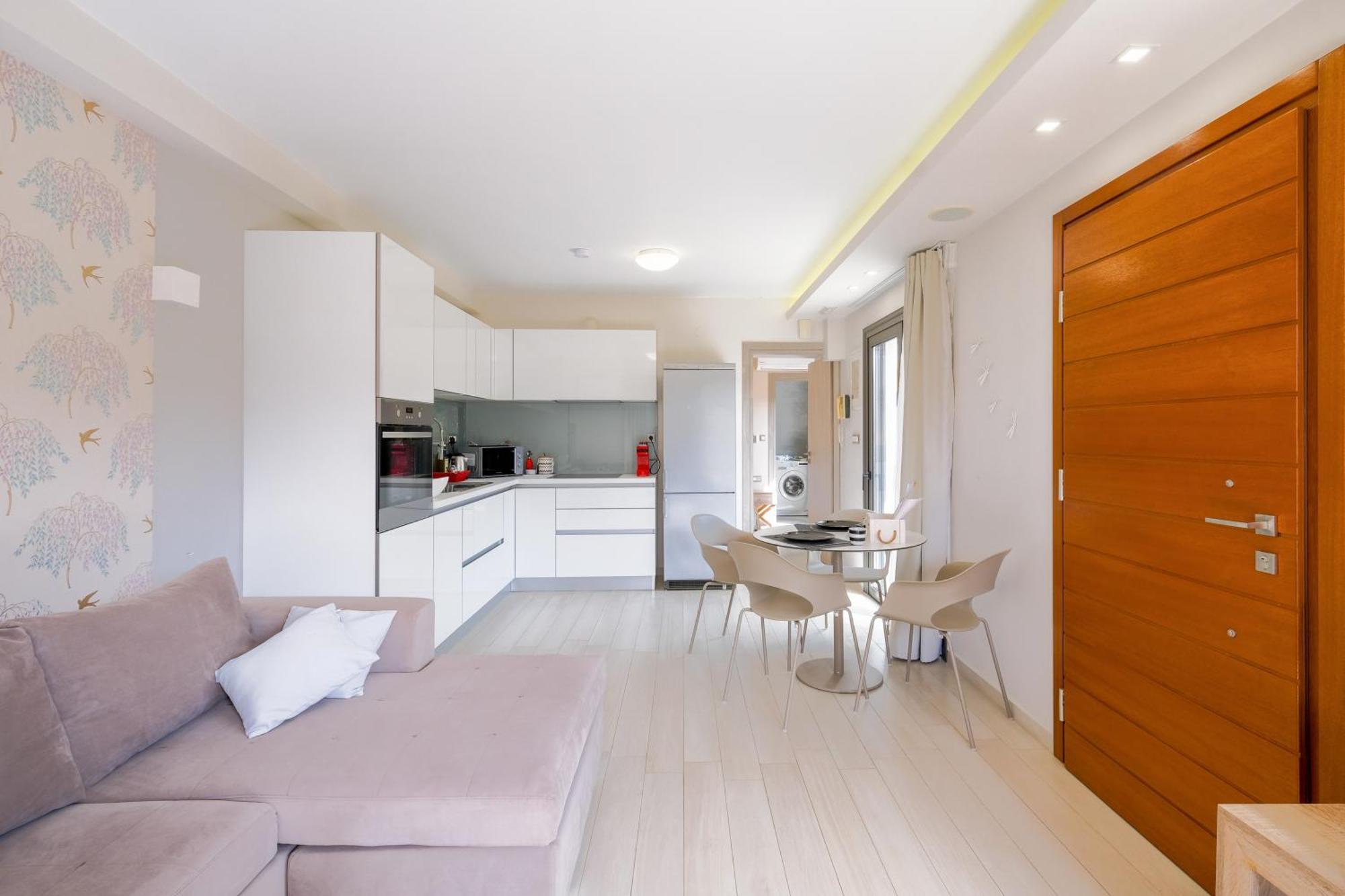 Glaros Casa Verde - Cozy Flat With Garden Near Beach Kato Daratso Ngoại thất bức ảnh