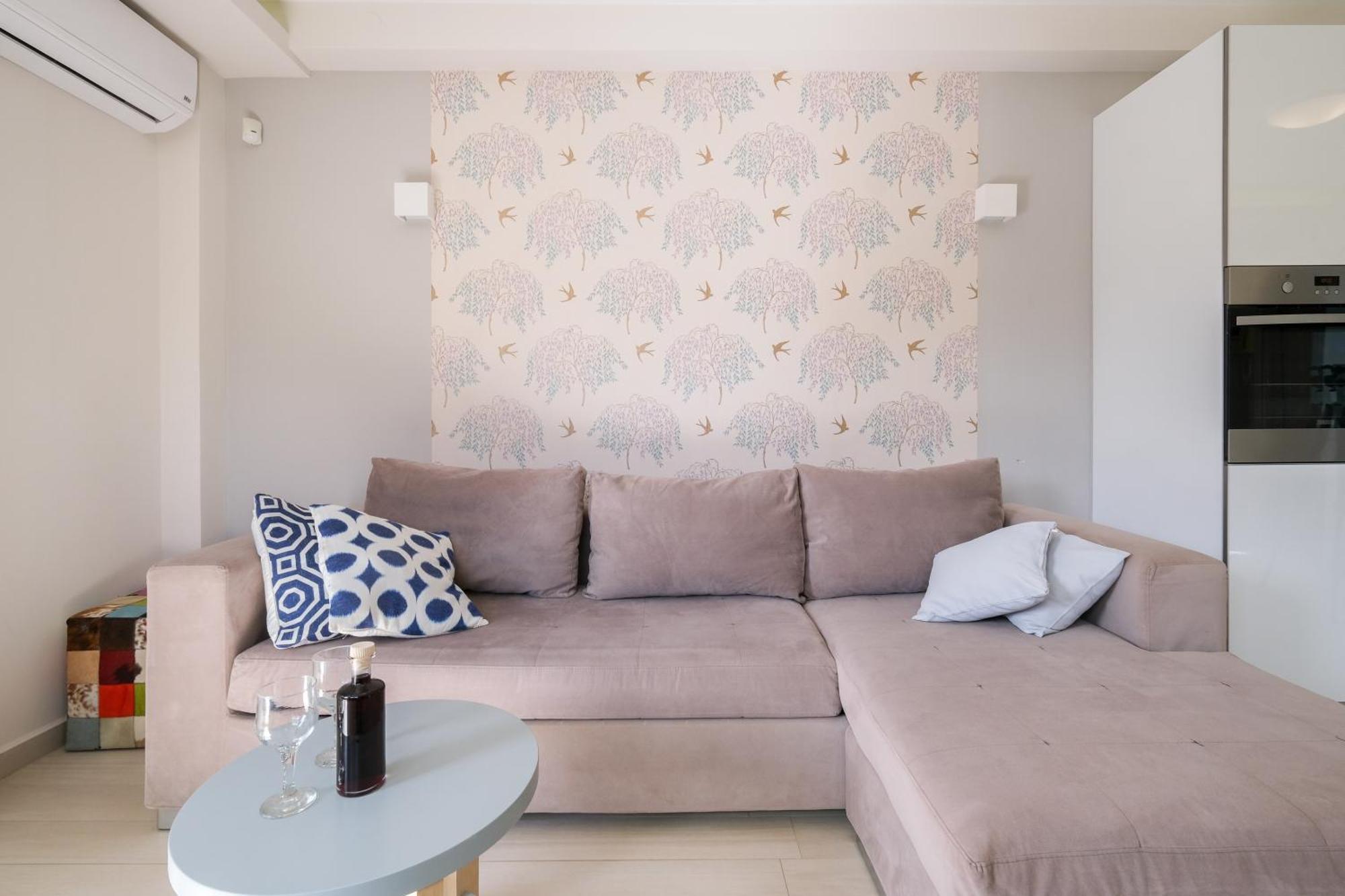 Glaros Casa Verde - Cozy Flat With Garden Near Beach Kato Daratso Ngoại thất bức ảnh